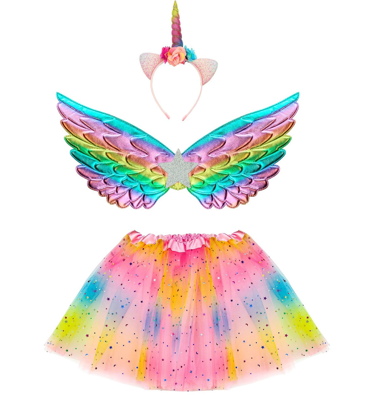 Einhorn Set Mädchen – Pegasus & Fee Kostüm