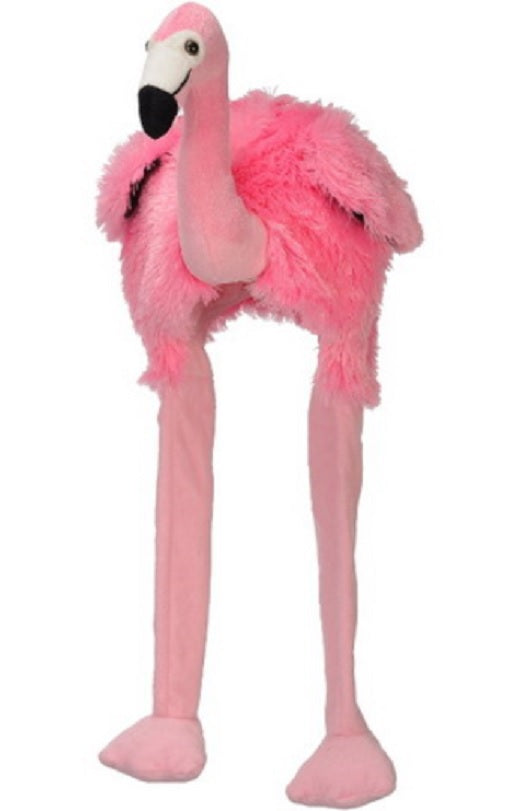 Flamingo Mütze – Plüsch Tiermütze