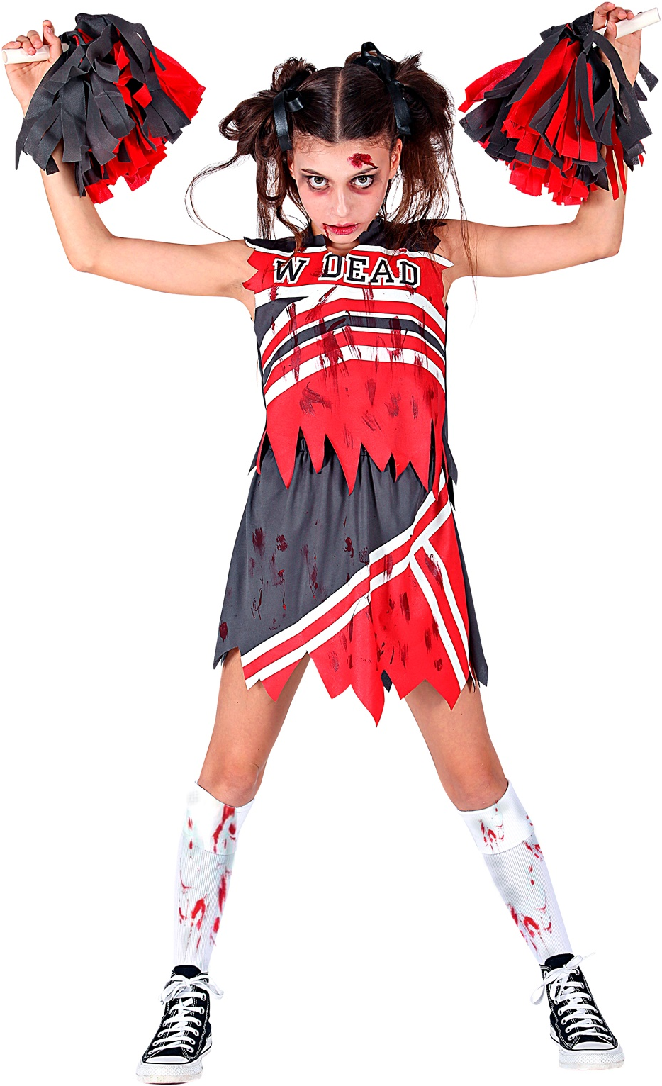 Zombie Cheerleader Kostüm für Kinder