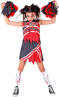 Zombie Cheerleader Kostüm für Kinder