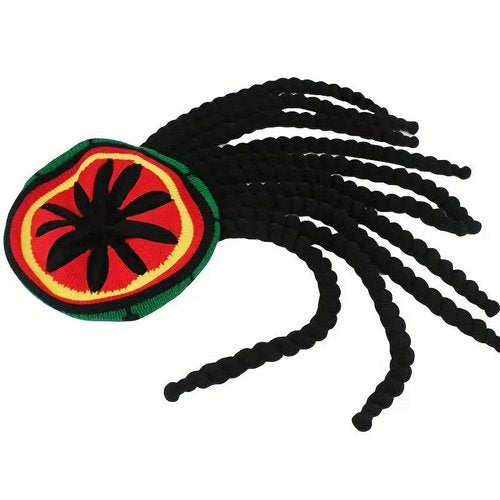 Reggae Mütze – Rasta Jamaica Mütze mit Dreadlocks
