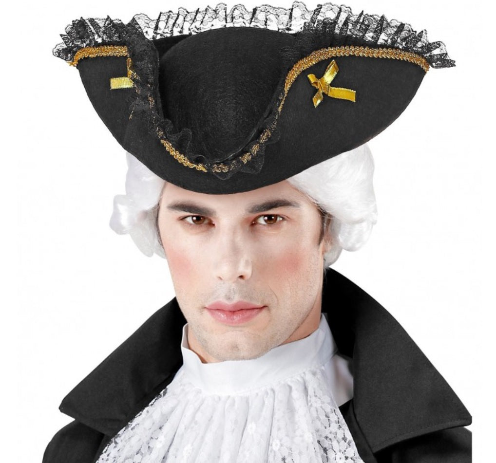 Dreispitz mit Borte – venezianischer Piratenhut