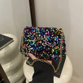 Bunte Pailletten-Tasche – Umhängetasche für 20er und 70er Outfits