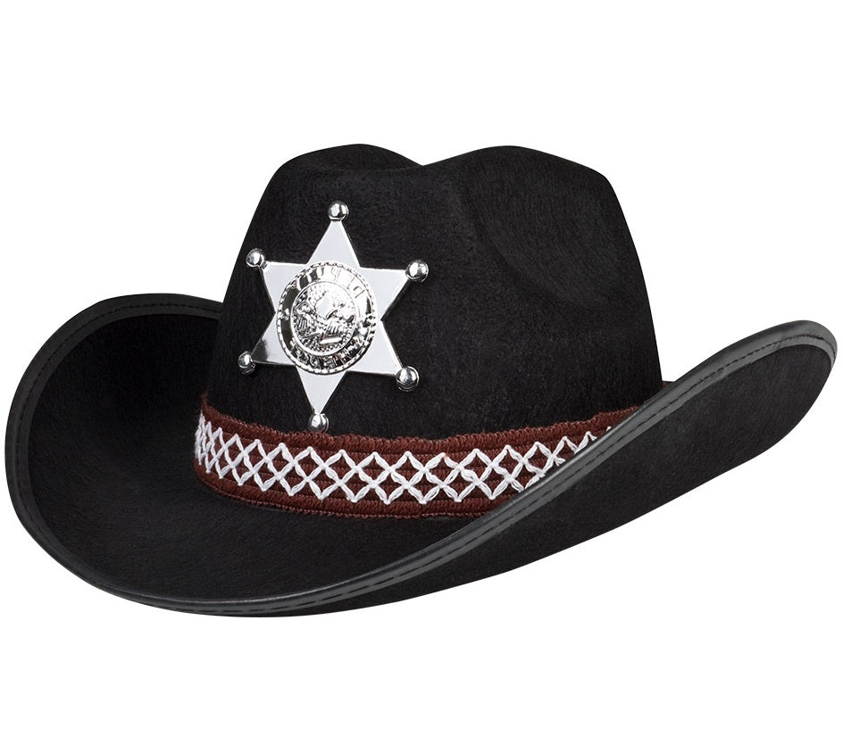 Sheriff Hut für Kinder mit Stern – Western