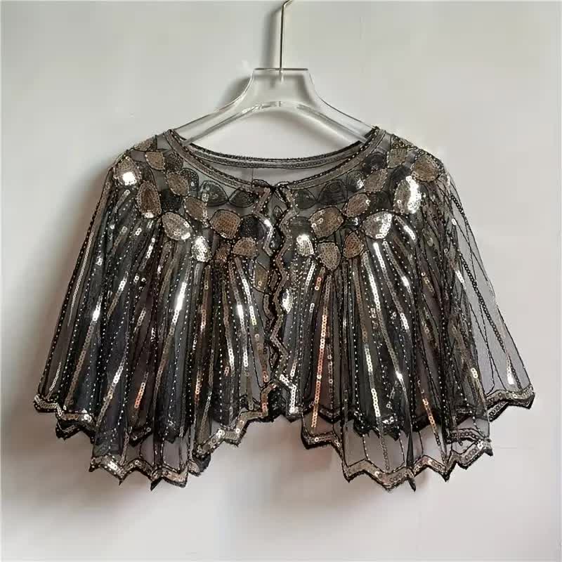 20er Jahre Poncho – Vintage Cape für Silvester