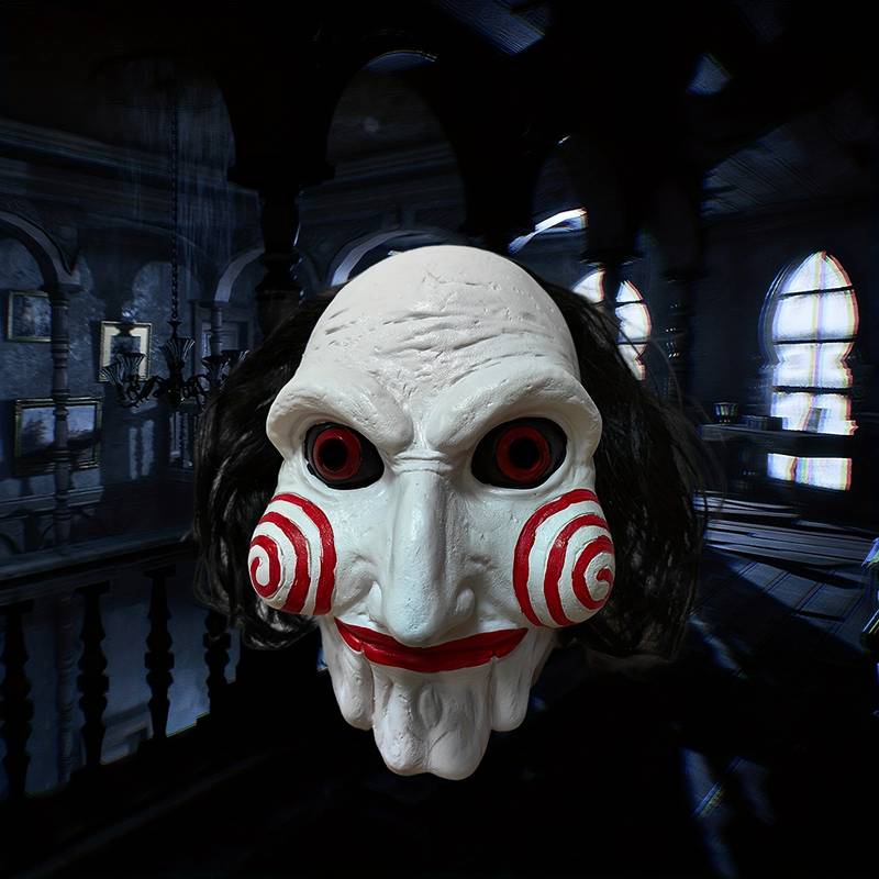 Saw Maske aus Latex – Jigsaw Halloween