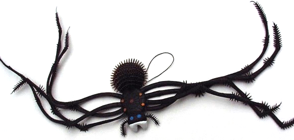 Spinne aus Gummi – Halloween Deko