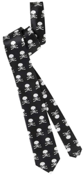 Totenkopf Krawatte für Piraten
