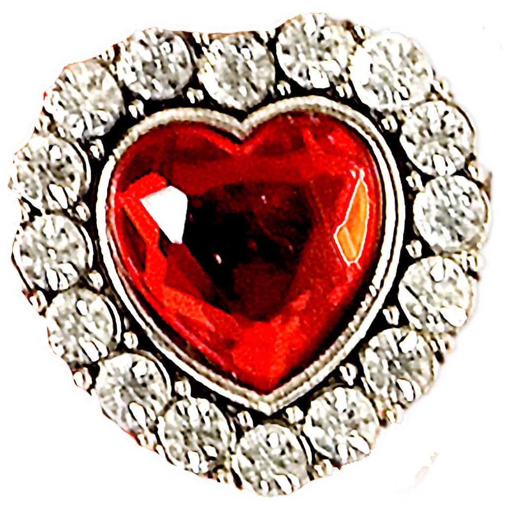 Herz Fingerring mit Strass