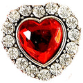 Herz Fingerring mit Strass