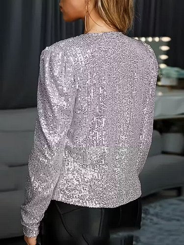 Pailletten Jäckchen – Glitzer Jacke