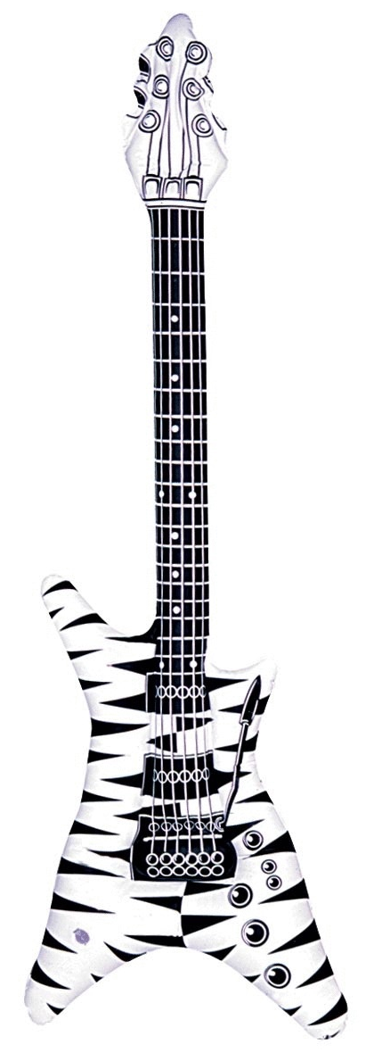 Aufblasbare Gitarre zackig – Rock Luftgitarre