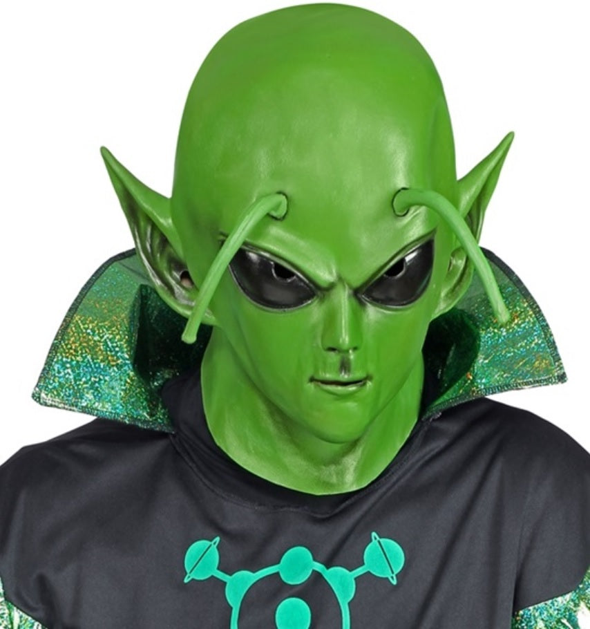 Marsmännchen Maske mit Antennen – Alien Maske