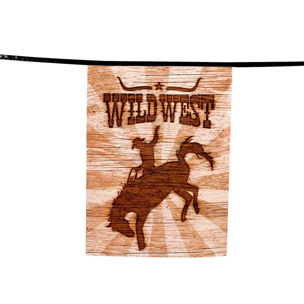 Western Girlande – Cowboy & Sheriff Wimpelkette