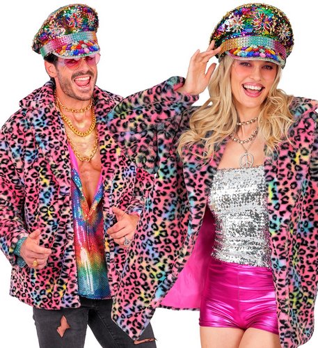 Leoparden Plüschjacke Unisex – Fake Fur