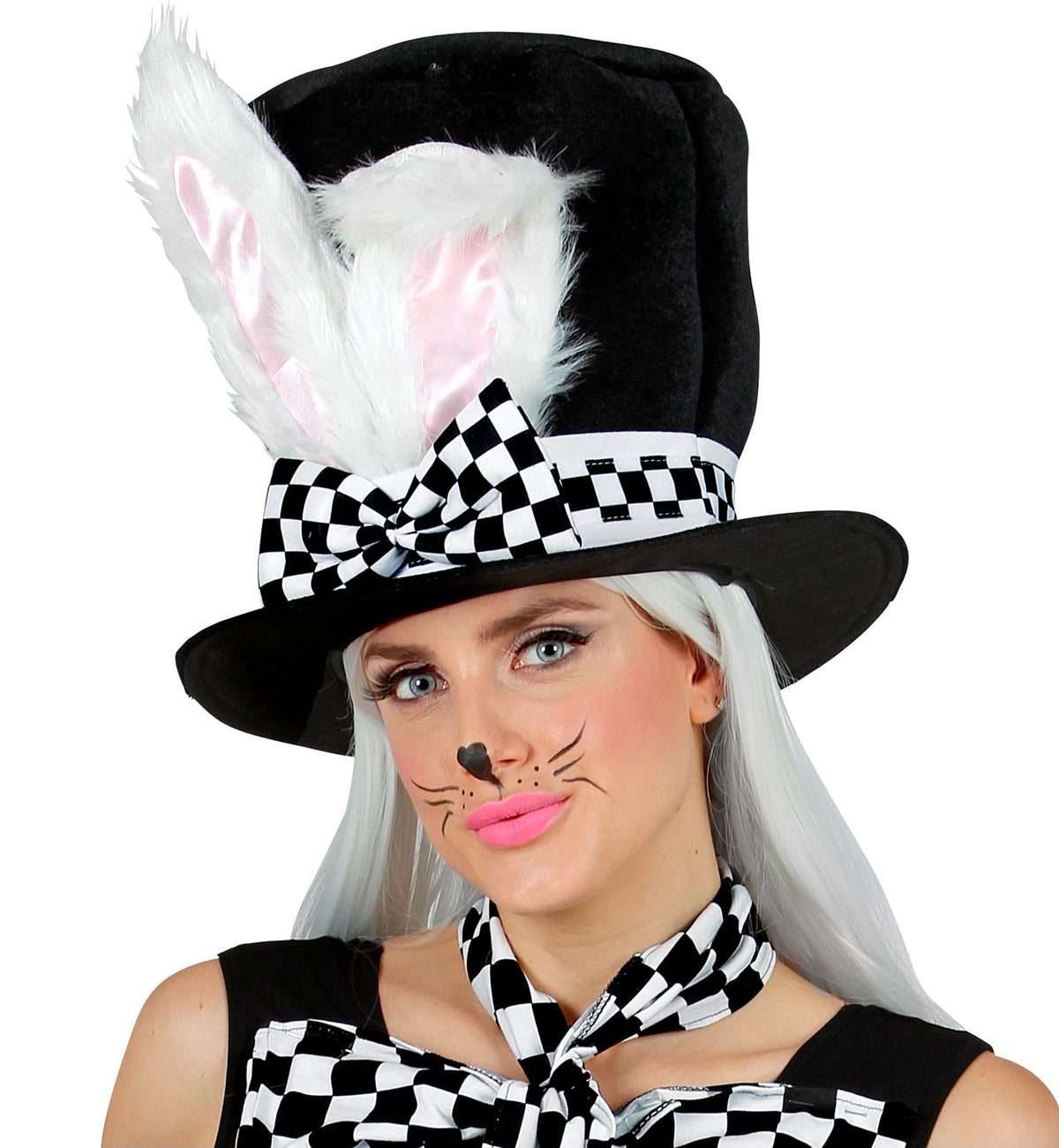 Samt Zylinder mit Hasenohren – Alice im Wunderland