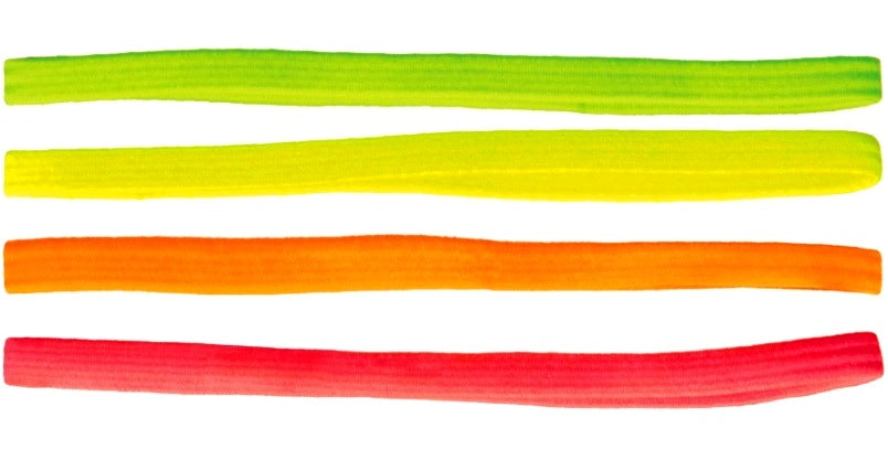 Stirnbänder Neon, 4 Stück, Haarbänder dünn