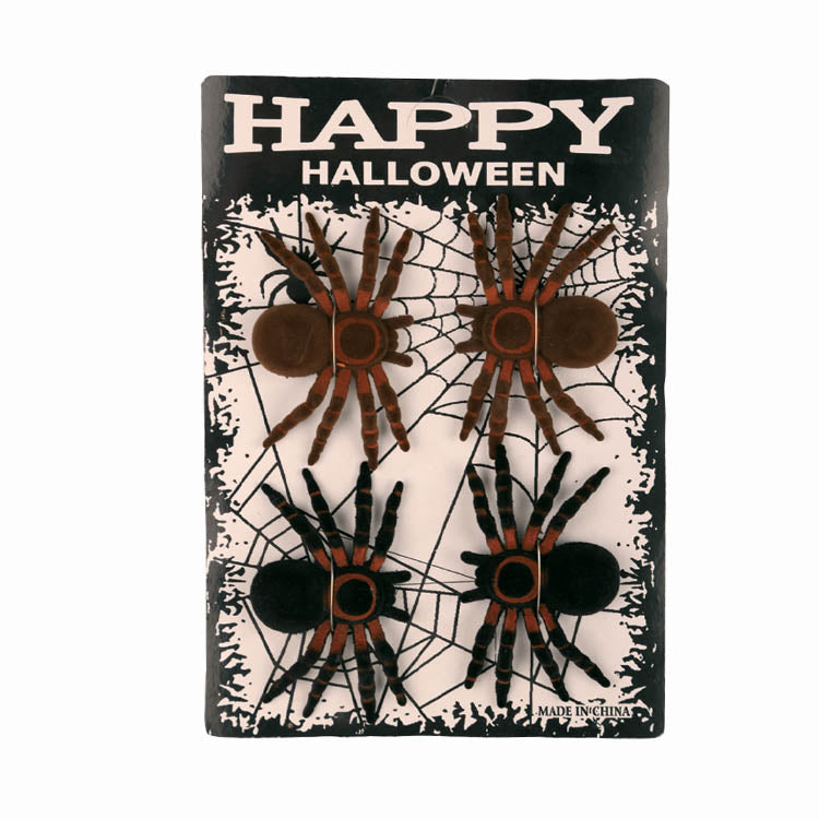 Spinnen Halloween Deko, 4 Stück