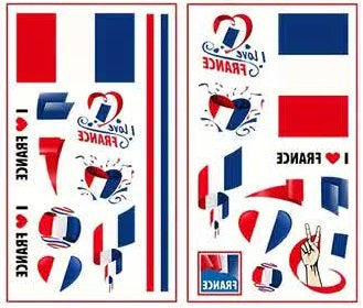 Frankreich Tattoos – Fussball Fanartikel