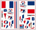 Frankreich Tattoos – Fussball Fanartikel