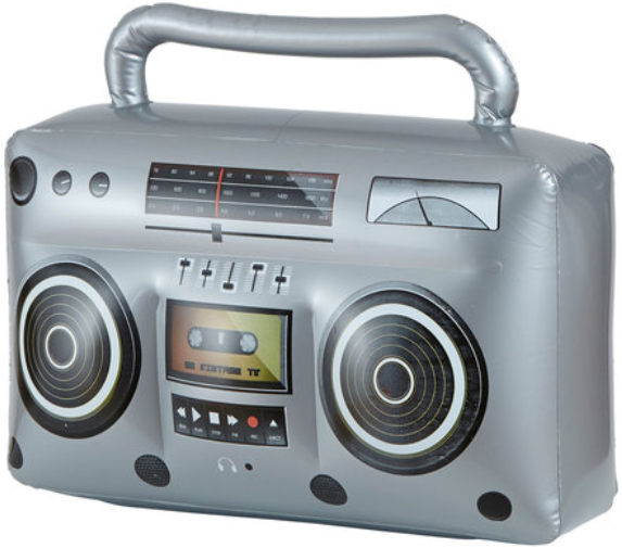 Ghettoblaster aufblasbar – 80er Jahre Radio