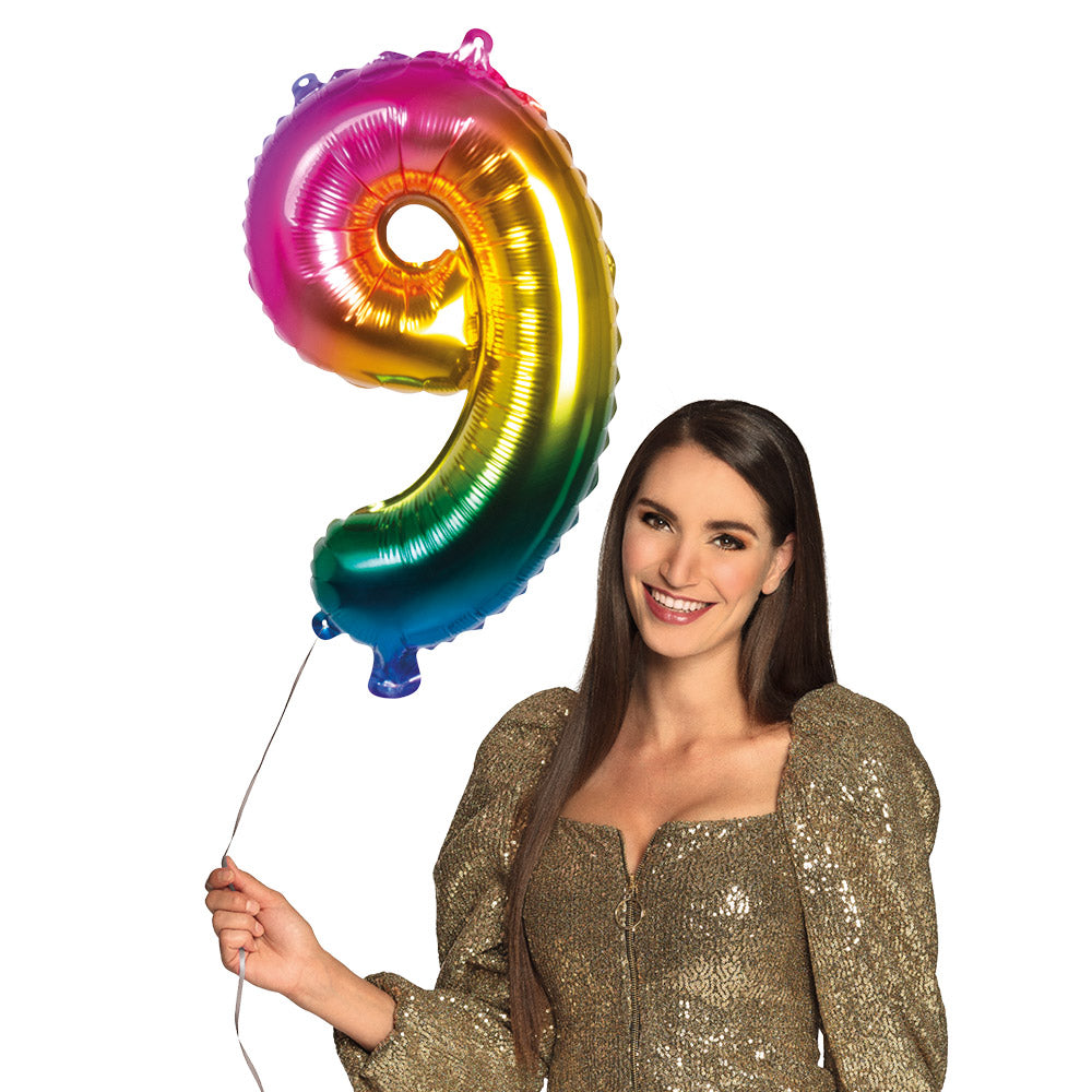 Folienballon Zahl 9 – Geburtstag Deko