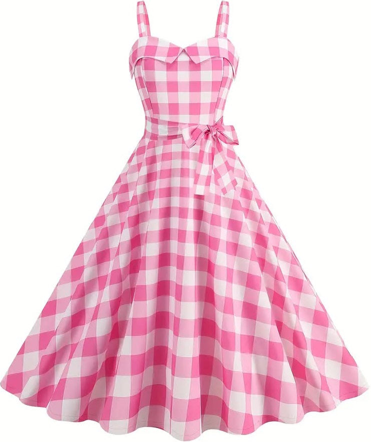 Karo Kleid – inspiriert von Barbie