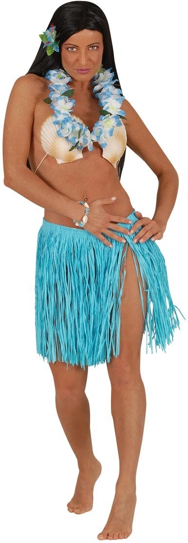 Hawaiirock mit Blumenkette – Hawaii Set