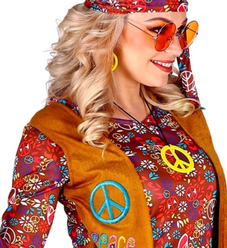 Bohemian Kostüm Flower Power für Damen