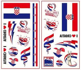 Kroatien Tattoos – Fussball Fanartikel