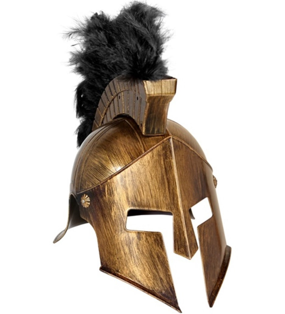 Spartacus Helm – Römerhelm mit Federkamm