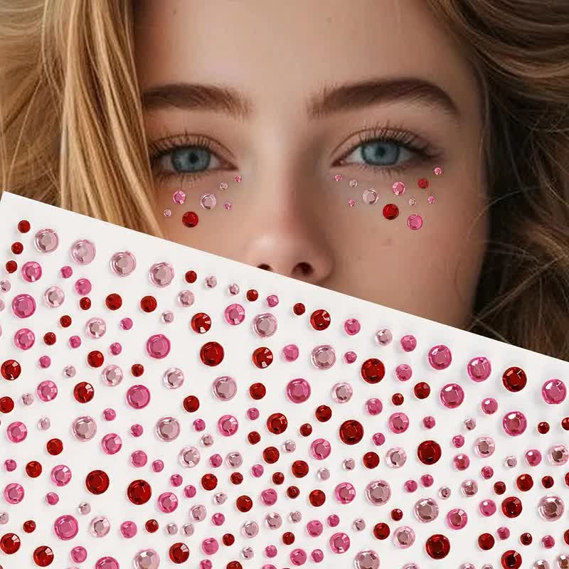 Gesichtsjuwelen Festival Strass