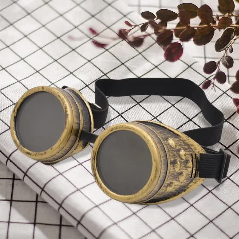 Steampunk Brille – Vintage Pilotenbrille