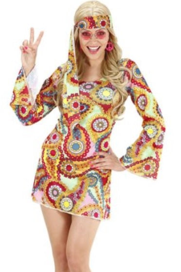 60er 70er Jahre Kleid – Schlager & Hippie