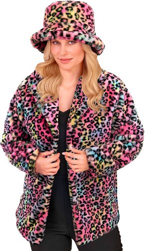 Leoparden Plüschjacke Unisex – Fake Fur