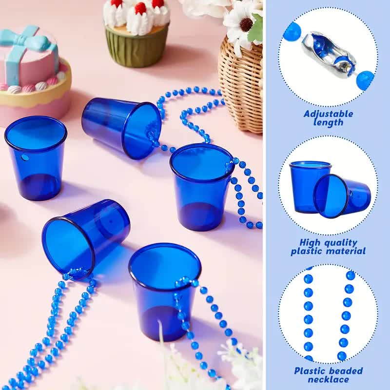 Shotglas mit Kette – Party Halskette