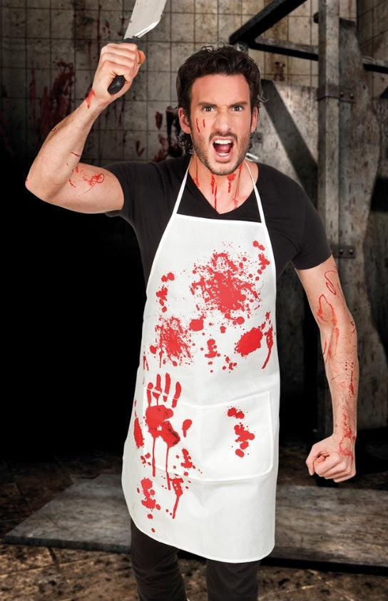 Metzger-Schürze mit Blut für Halloween