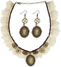 Steampunk Schmuckset – Halskette & Ohrringe