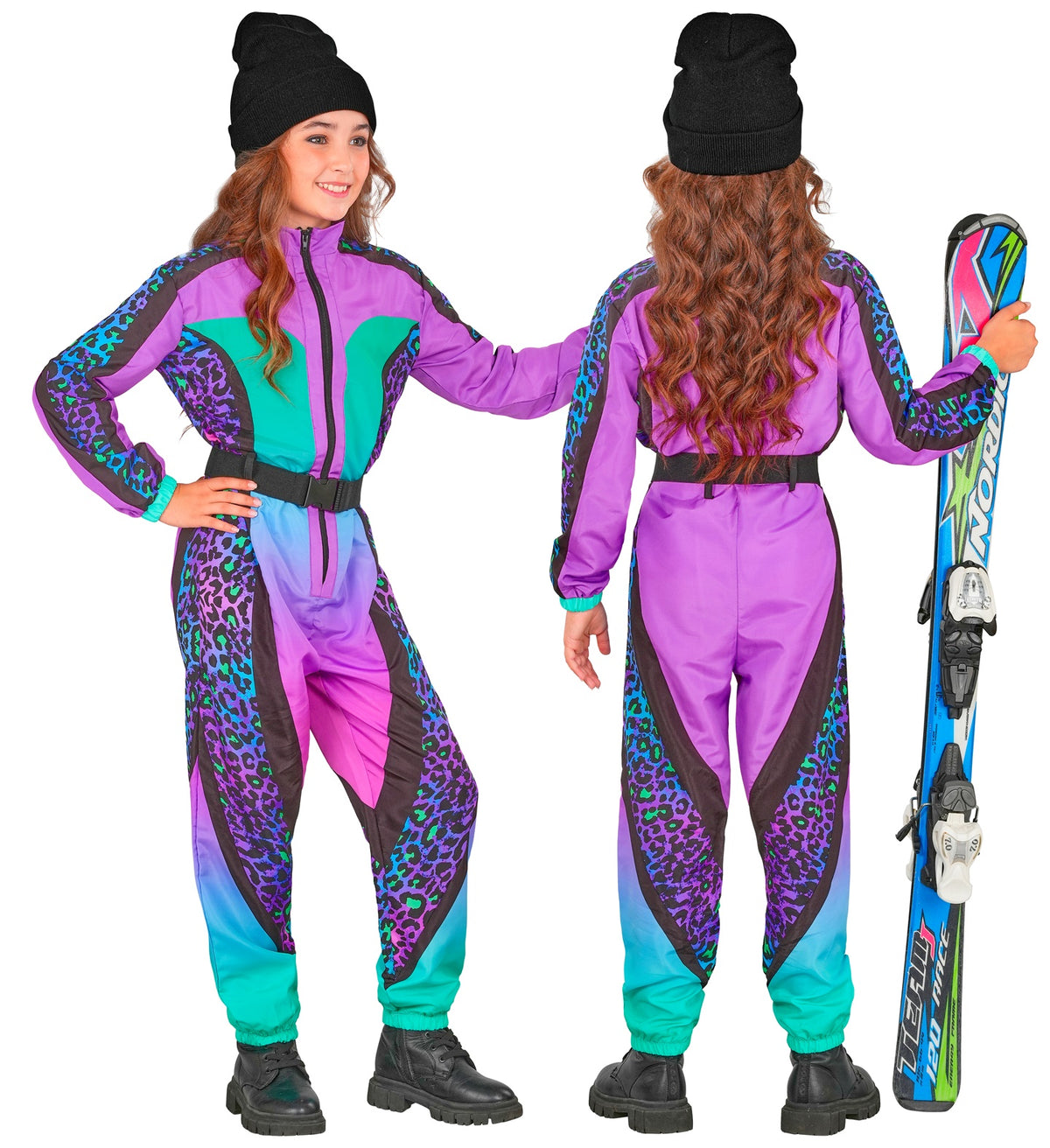 Après-Ski Kinder-Skianzug im 80er-Jahre Snowboard-Look