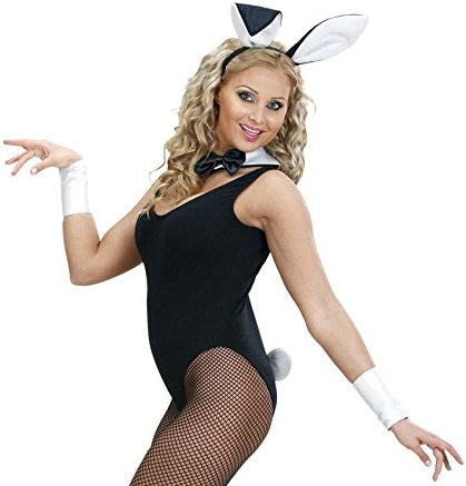 Bunny Set mit Hasenohren, Manschetten und Kragen