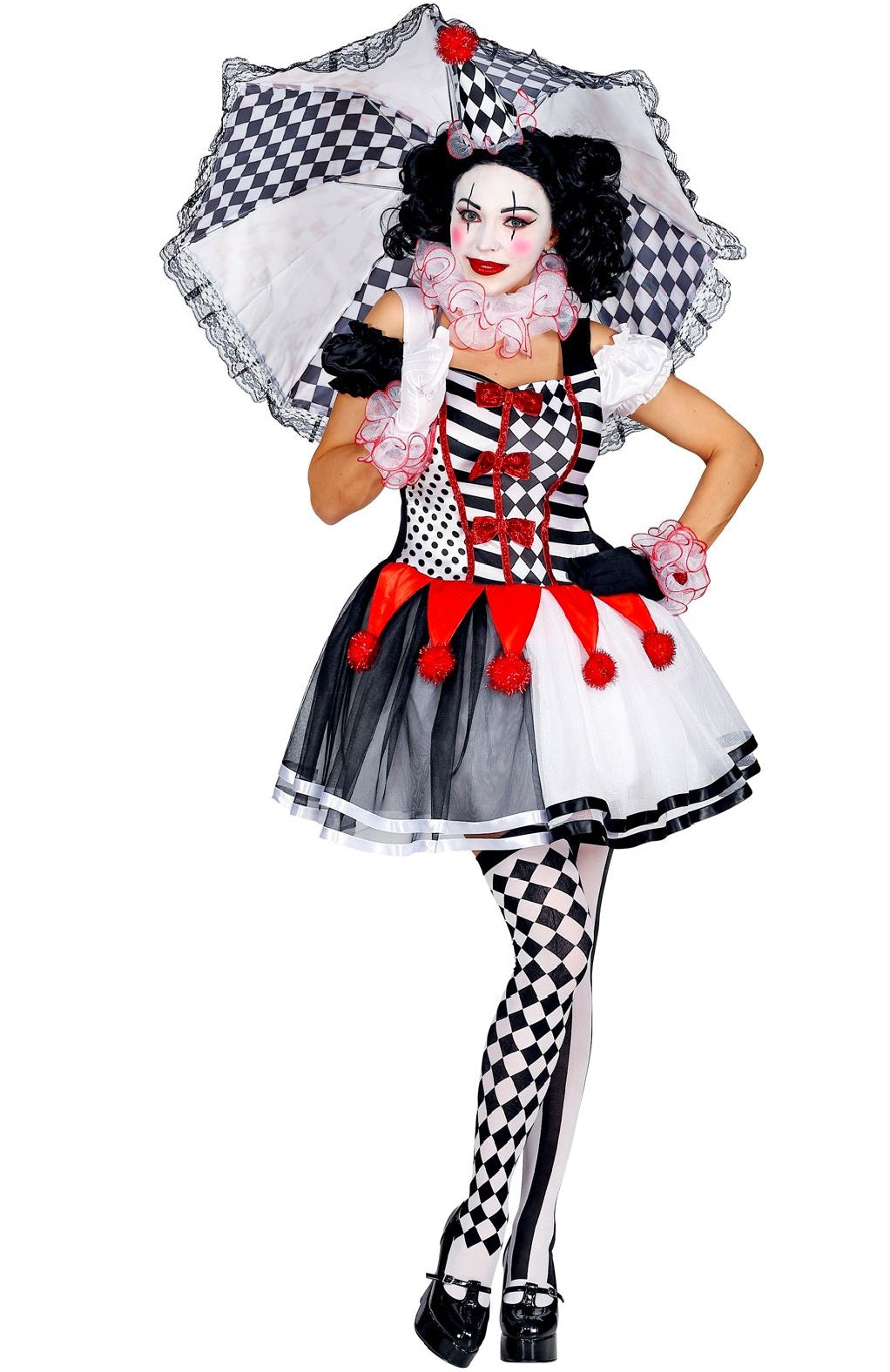 Harlekin Kostüm Deluxe – Pantomime Lady
