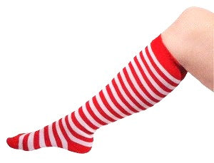 Kniesocken gestreift – Rabe Socke