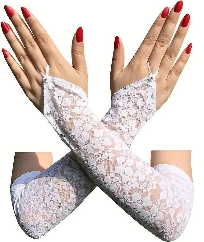 Spitzenhandschuhe fingerlos – Gatsby & Krimidinner