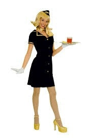 Stewardess Kostüm mit Zubehör – Flugbegleiterin