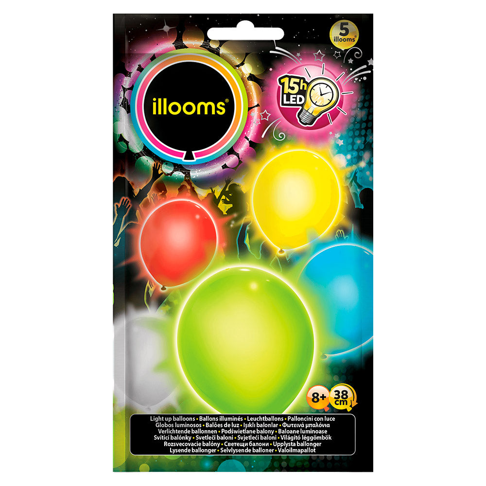 LED Ballons – 5 Stück Leuchtballons