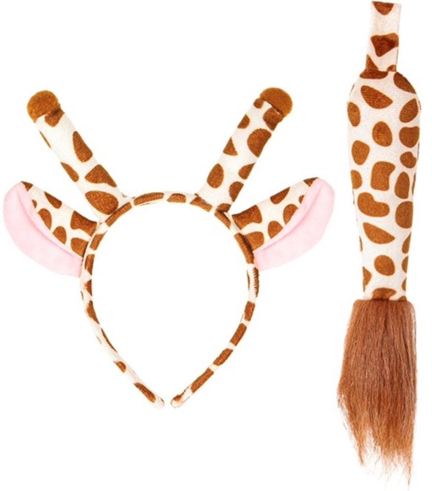 Giraffen Set – Haarreif & Schwanz