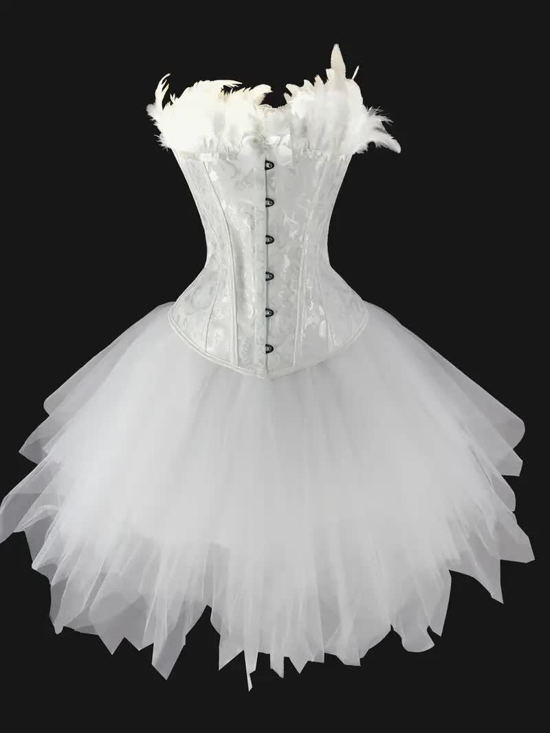 Schwan Kostüm – Korsett & Rock Ballerina
