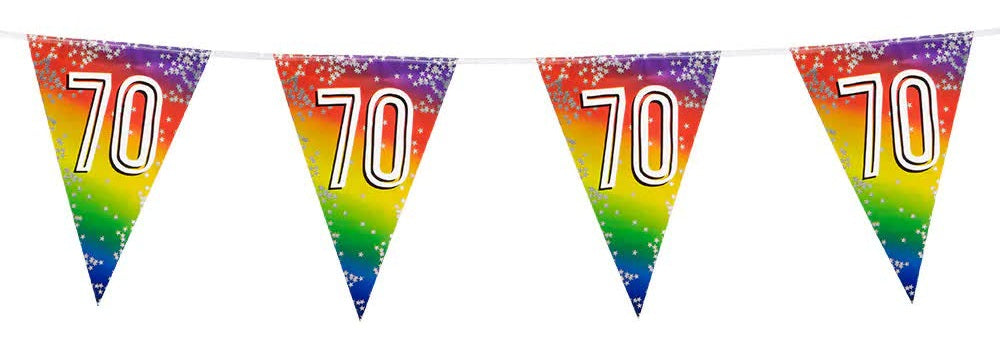 70. Geburtstag Wimpelkette – Jubiläum Deko