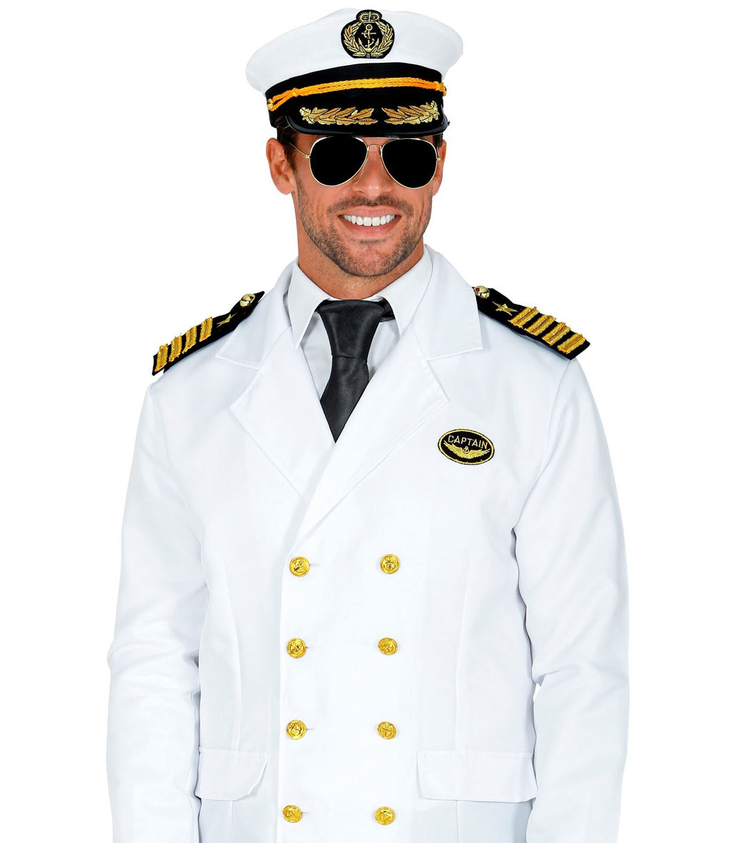 Kapitänsmütze mit Brille und Patten