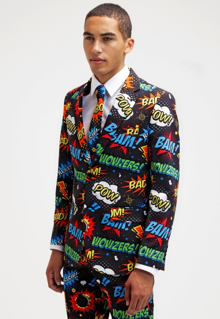 OppoSuits Action Anzug mit Krawatte